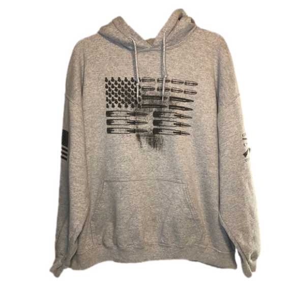 Grunt Style Other - Grunt Style Gray Hoodie Vintage Look Kangaroo Pocket Size XL